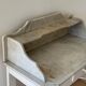 Shabby chic wooden and marble dressing table