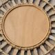 Bamboo sun mirror and rattan of 70 years