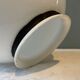 White opaline ball globe 23 cm