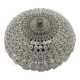 Floral Crystal Glass Flush light