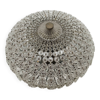 Plafonnier en cristal à motif floral