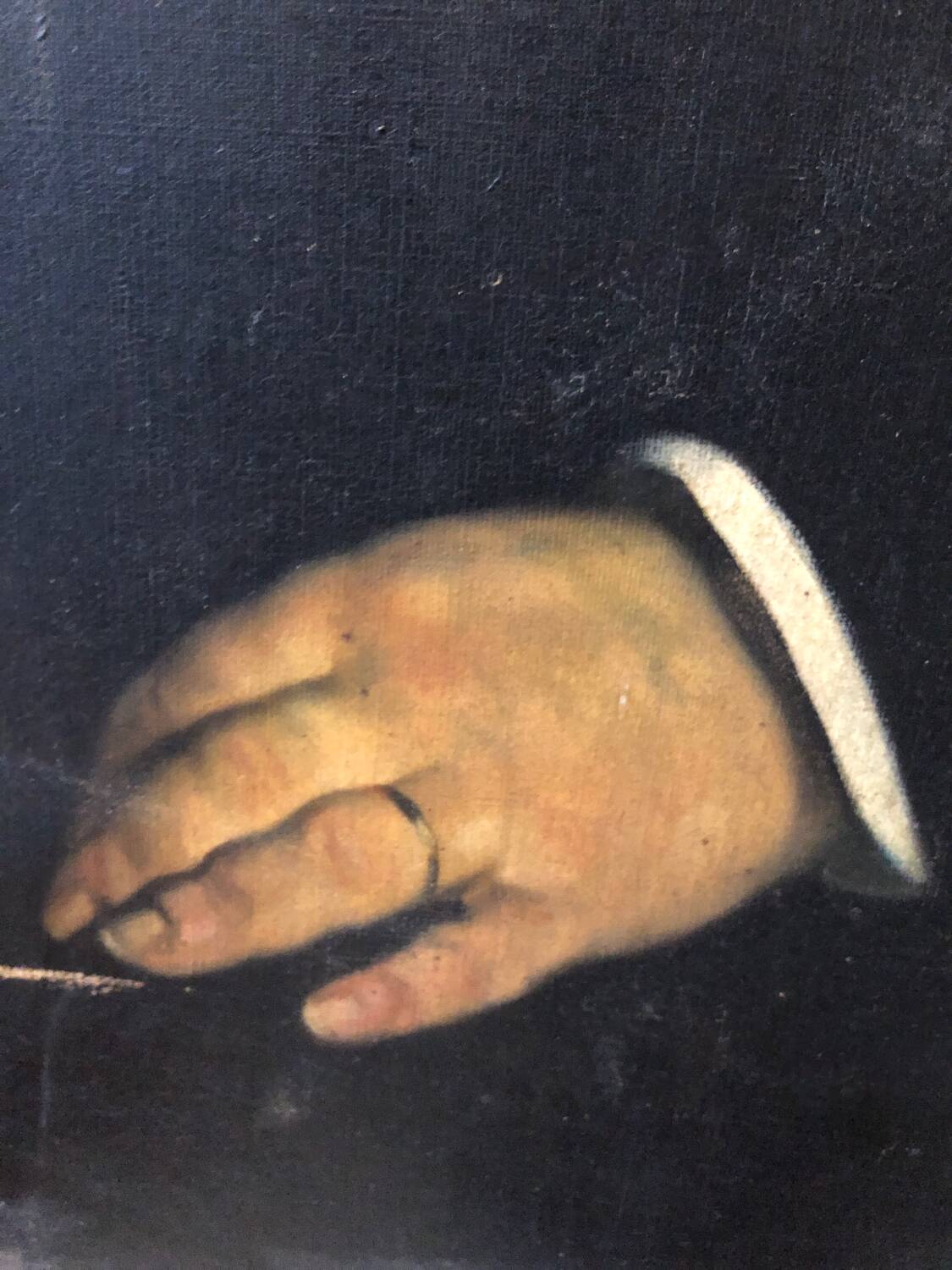 Portrait of a man, oil on canvas, 19th century