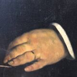 Portrait of a man, oil on canvas, 19th century
