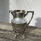 English silver-plated milk jug or vase