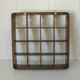 Vintage wooden wall knick knack shelf / shadow box / Gianfranco Frattini