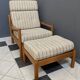 High back relax chair with hocker 1960s by Tarm Stole Denmark