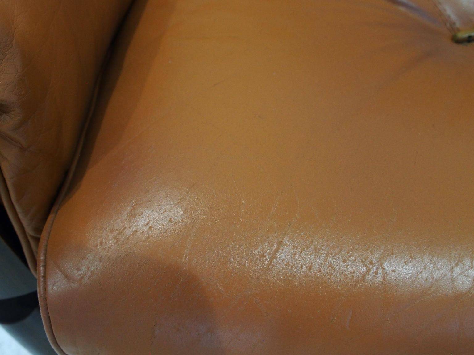 Ensemble de fauteuils MP-13 de Percival Lafer en cuir cognac