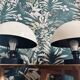 Pair of mushroom lamps