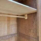 Old hardware cabinet in pitch pine - Early 20th century - Sandblasted