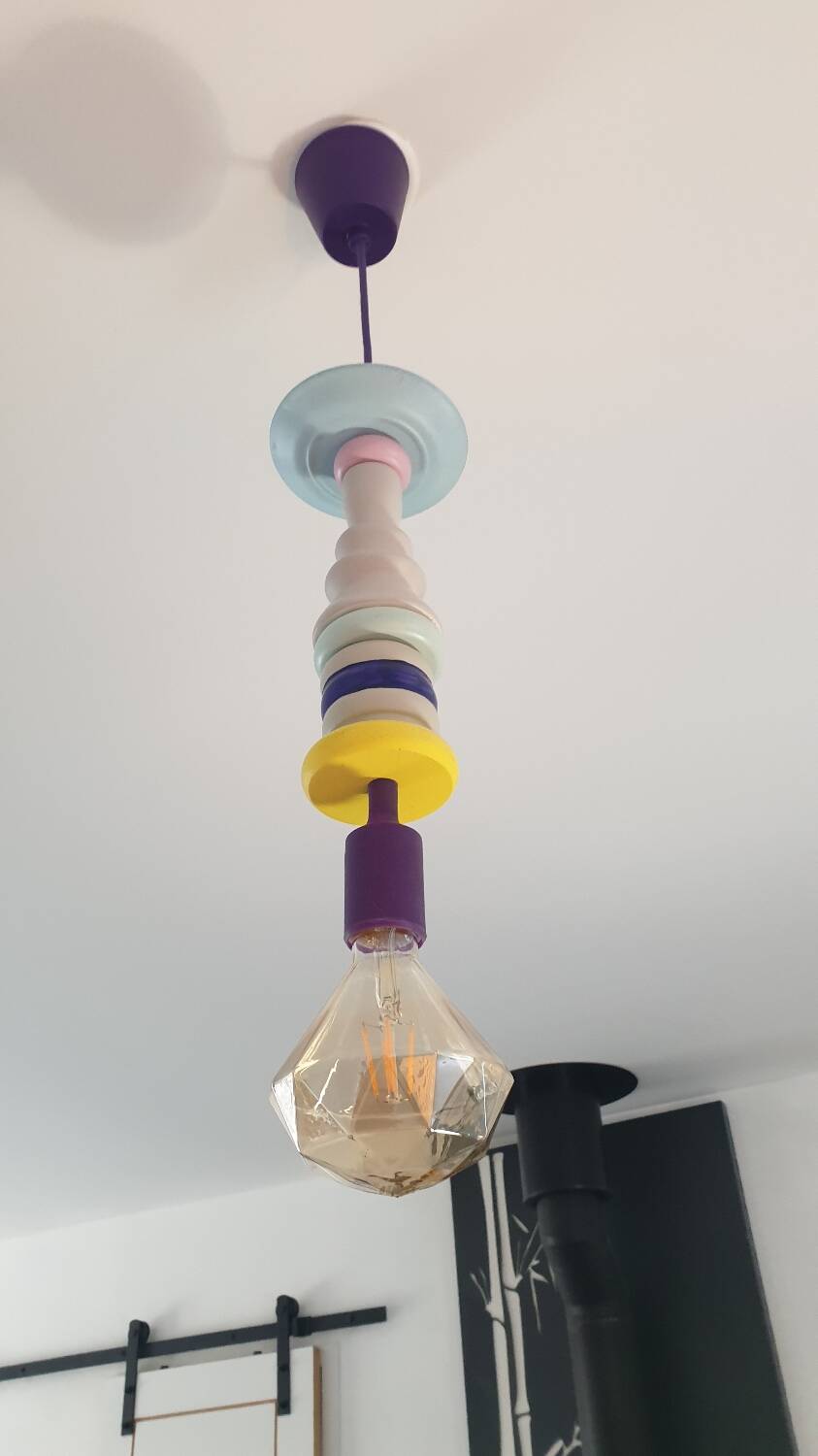 Upcycled suspension in Danish design style