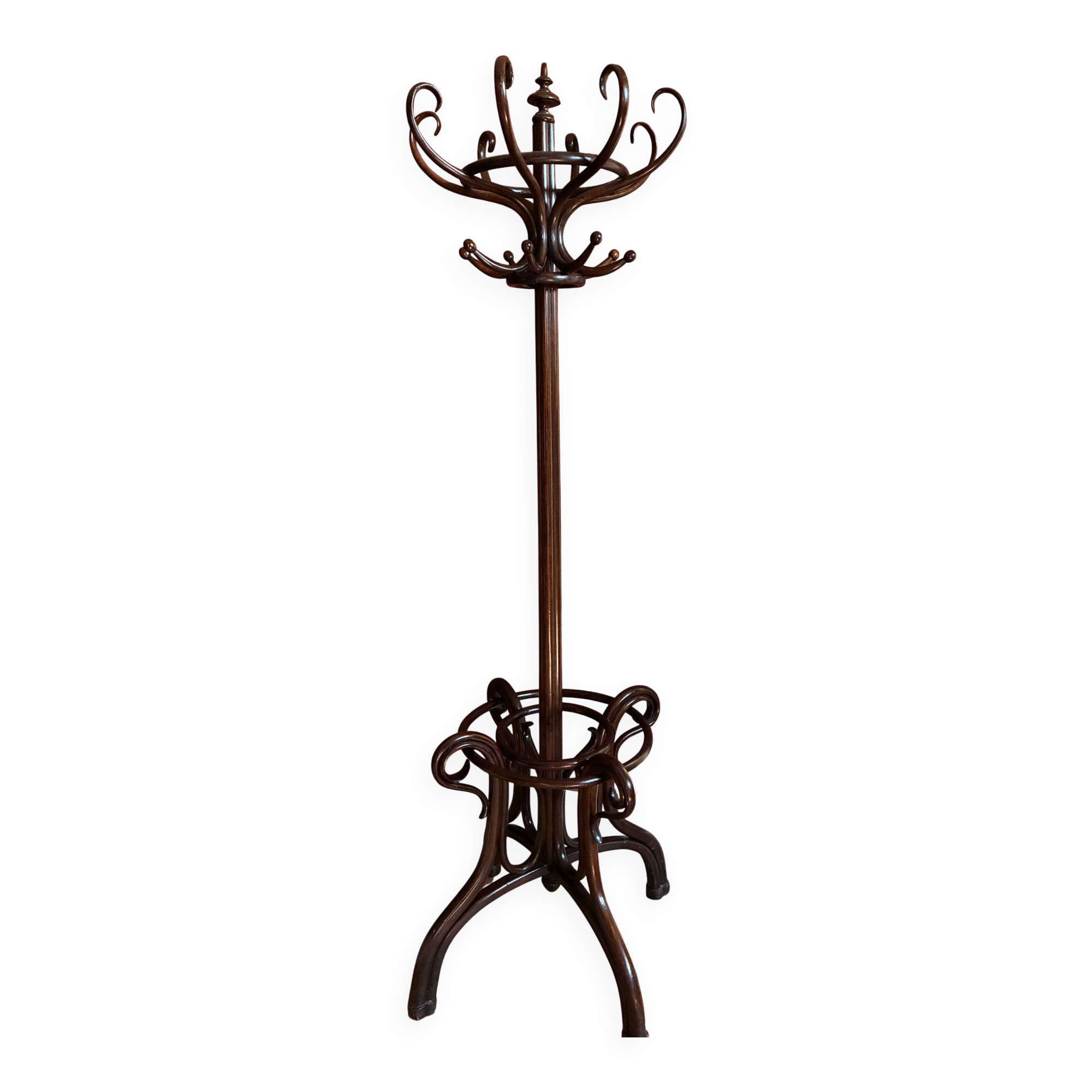 Coat Rack Model 1092 in Bent Wood by Jacob & Josef Kohn