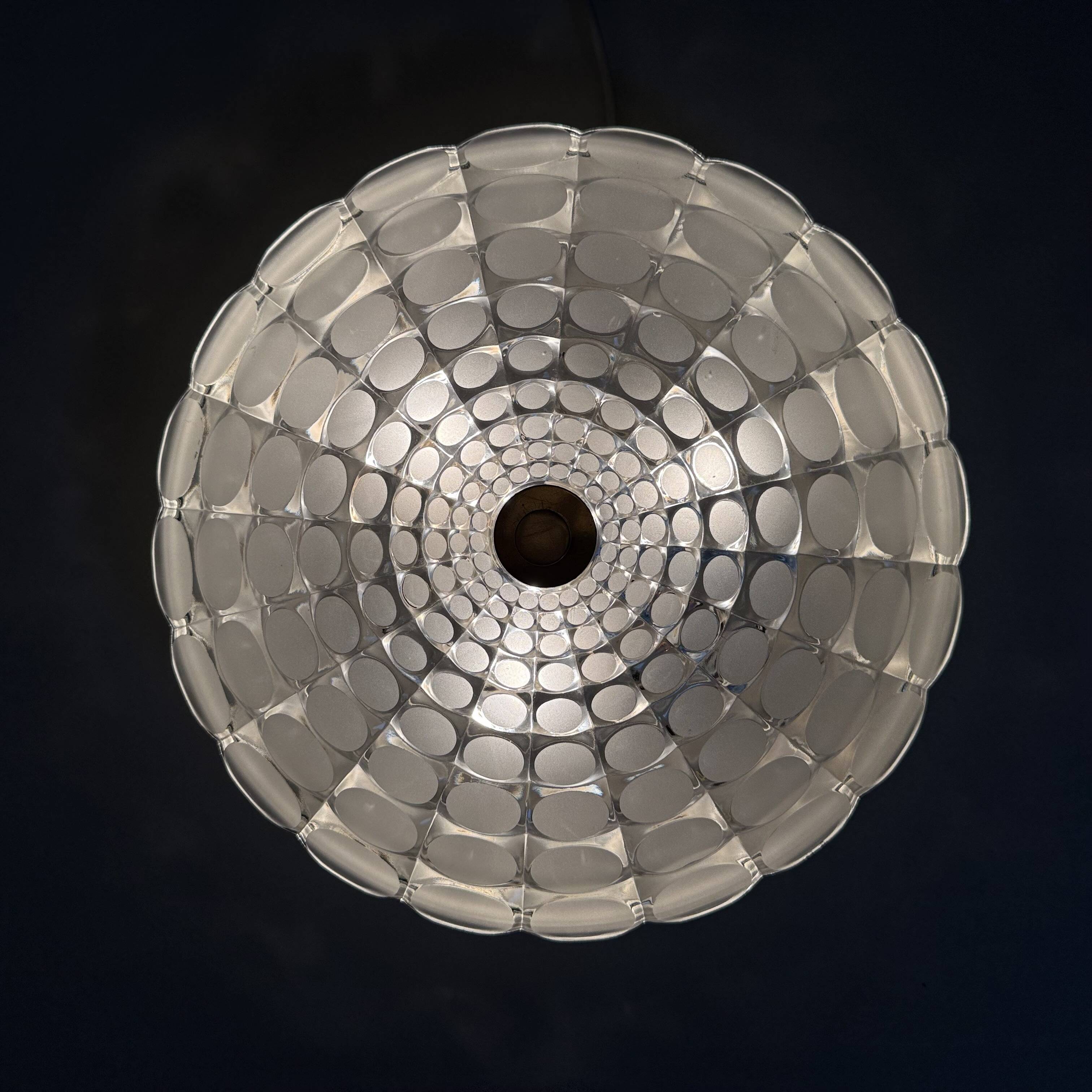 Mid-century design Peil & Puzzler glass flush mount , 1970s