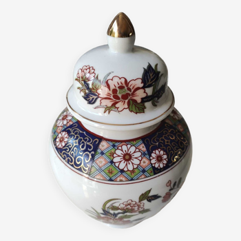 Pot à thé/Pot à gingembre/Potiche Chinoise, motifs floraux arabesques. Inclusion or