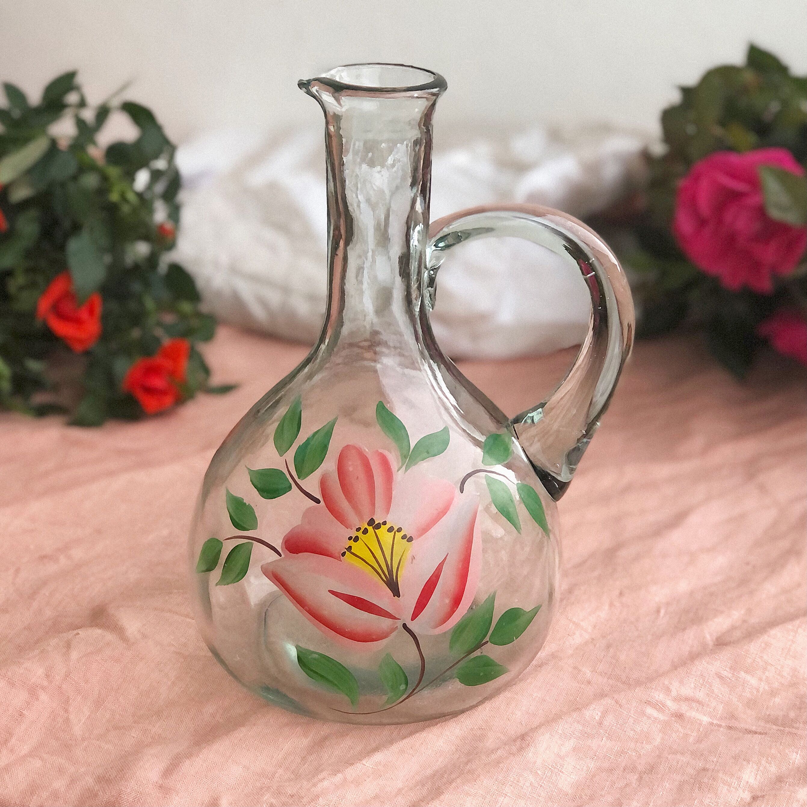 Hand-painted carafe