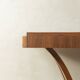 Elegant Art Deco dining table from the 1930s, walnut root veneer
