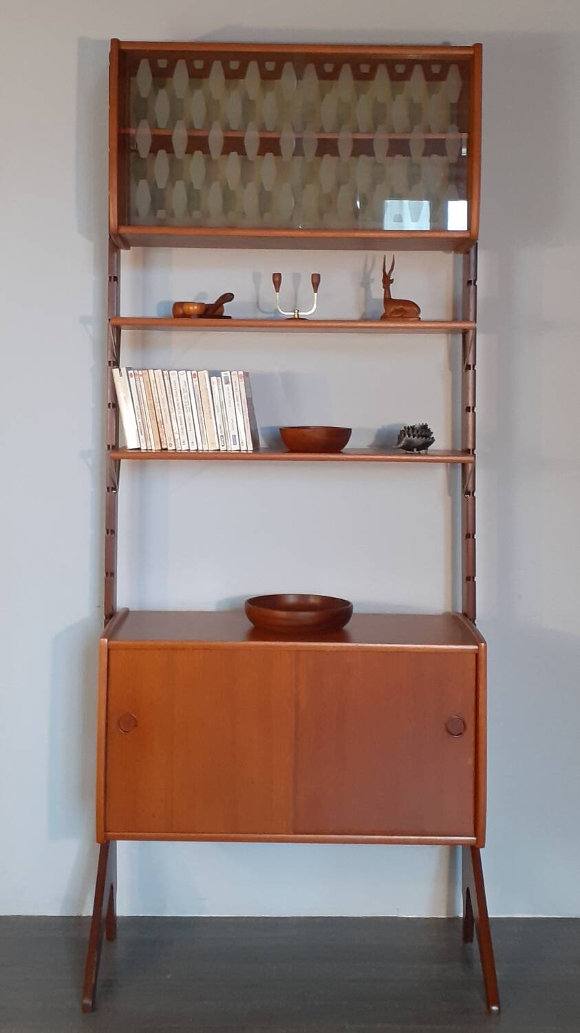 Ergo teak storage unit, Scandinavian vintage 1960s