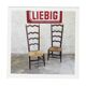 Pair of Provençal nursery armchairs from the 19th century, vintage, raw wood.