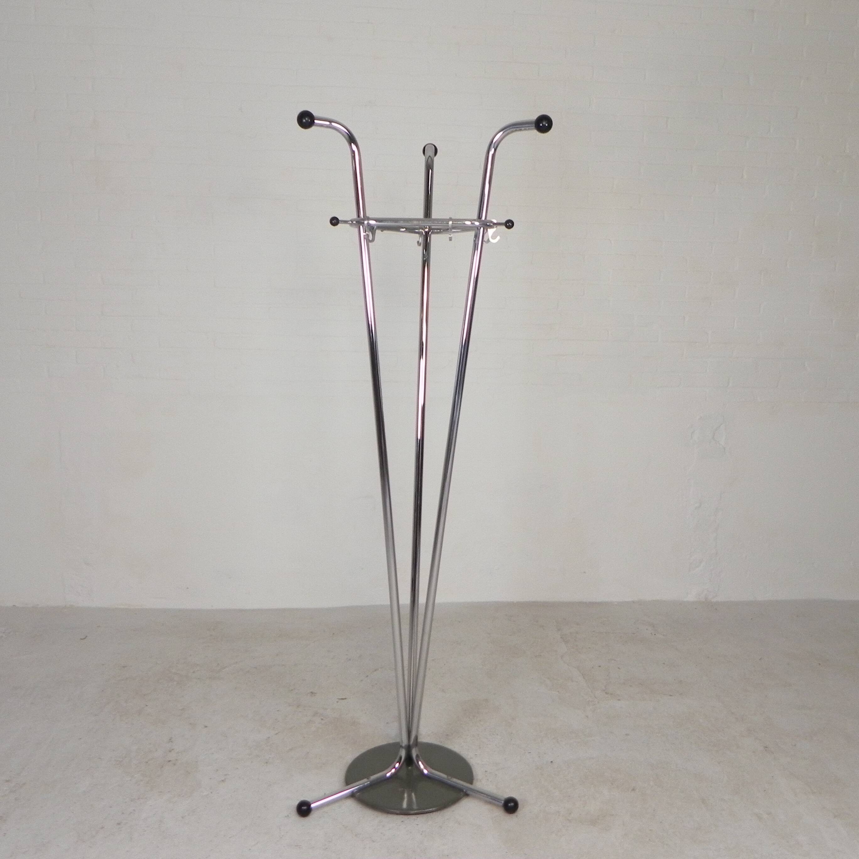 Sturdy standing Tubax coat rack, 1950s