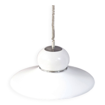 Giant Guzzini plexi and chrome pendant light