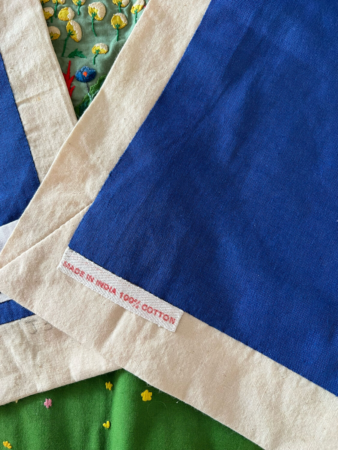 Embroidered wall hanging