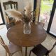 Round oak table