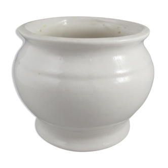 Vase ou pot en porcelaine blanc