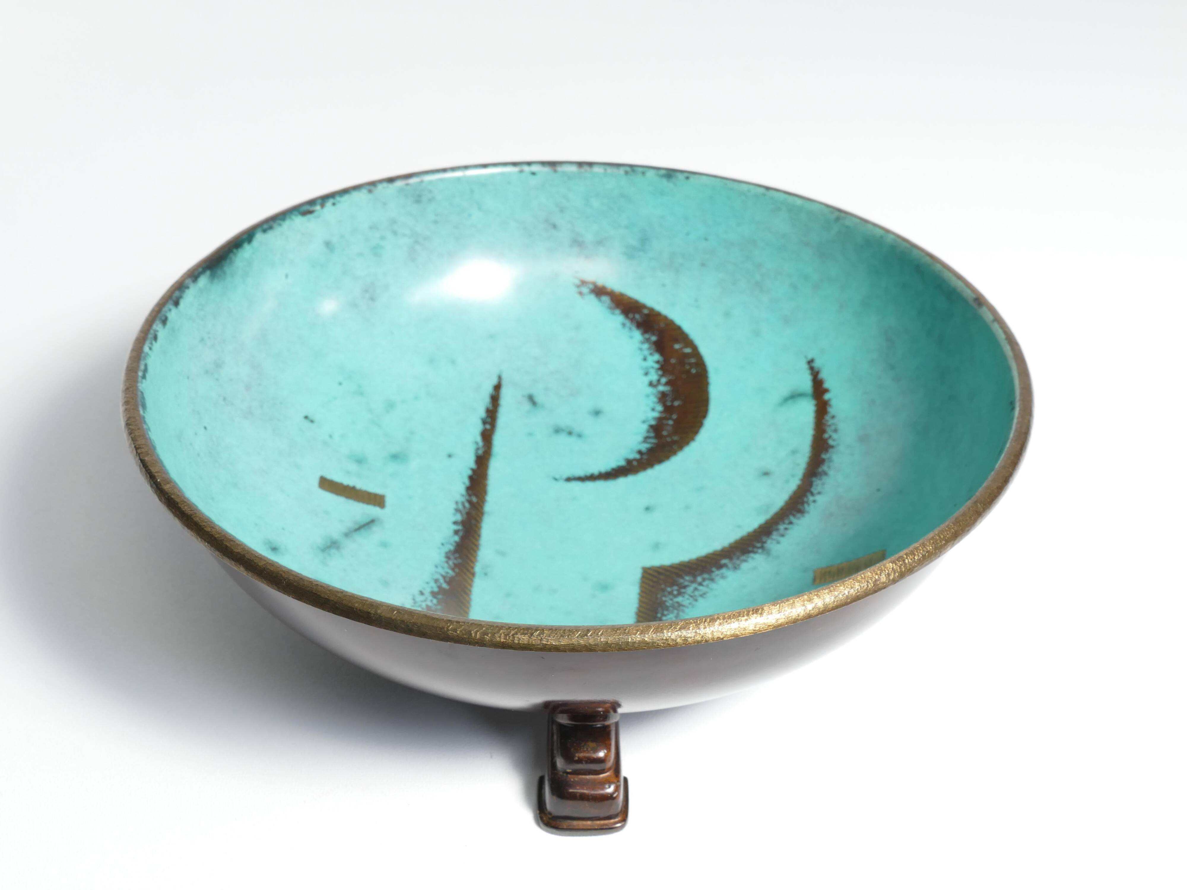 Art Deco Dinanderie Ikora Bowl by WMF, Germany