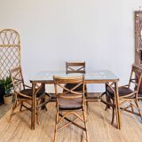 Dining table set with 4 chairs