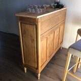 Meuble bois naturel et cannage
