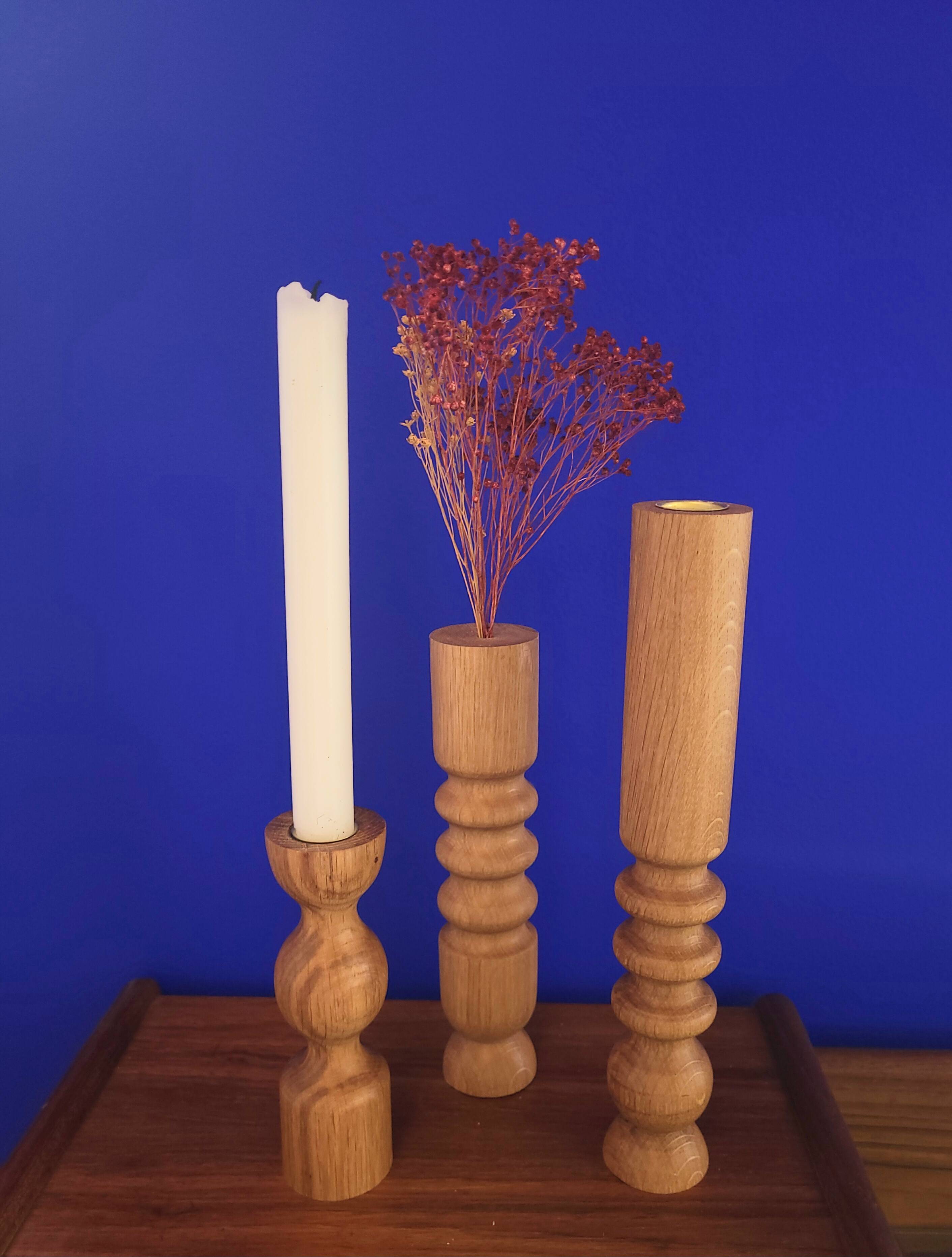 Candle holder - alma oak soliflore