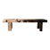 Brutalist Oak Bench – Unique Piece, 20th Century Folk Art