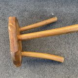 Side table in raw wood