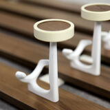 Vintage Mid-Century Scandinavian Modern Teak Wall Coat Rack, 1950s