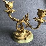 Old bronze candlestick