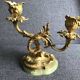 Old bronze candlestick