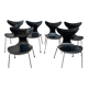 Set of 6 chairs model Seagull by Arne Jacobsen for Fritz Hansen.