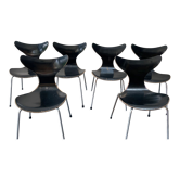 Set of 6 chairs model Seagull by Arne Jacobsen for Fritz Hansen.