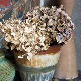 Vase bouquetière cache-pot grès émaillé de bouffioulx signé dubois