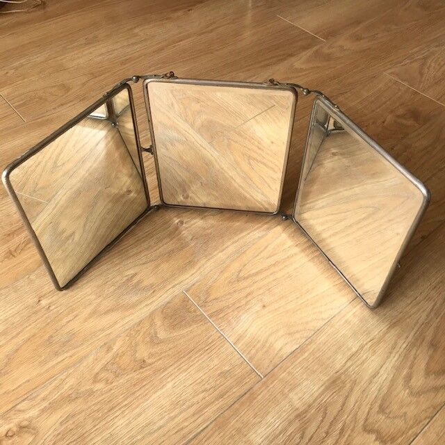 Triptych barber mirror - 68x28cm