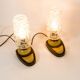 Set of 2 bedside lamps German design of the 60s