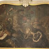 Grand trumeau ancien – Nature morte attribuable à l’école de Meiffren Comte