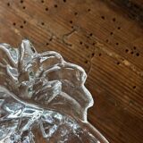 Vintage fruit service in moulded glass pineapple design.