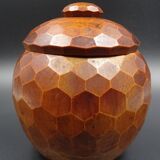 Wooden box- Decoration of cut sides - circa 1950