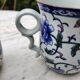 Paire de tasse à thé, couvercle et infuseur