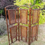 Vintage rattan screen