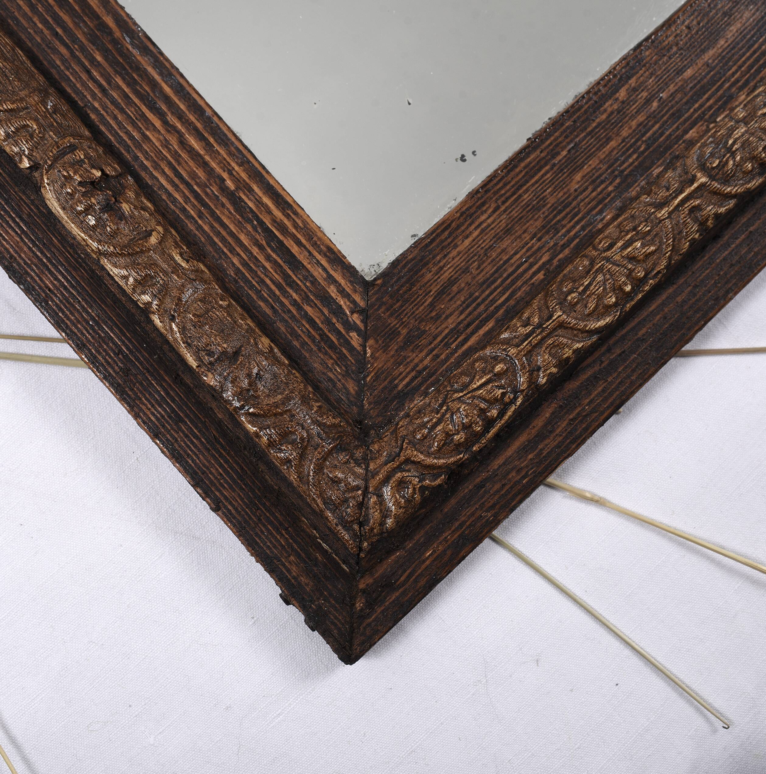 Antique mirror 68 cm, Louis Philippe style.