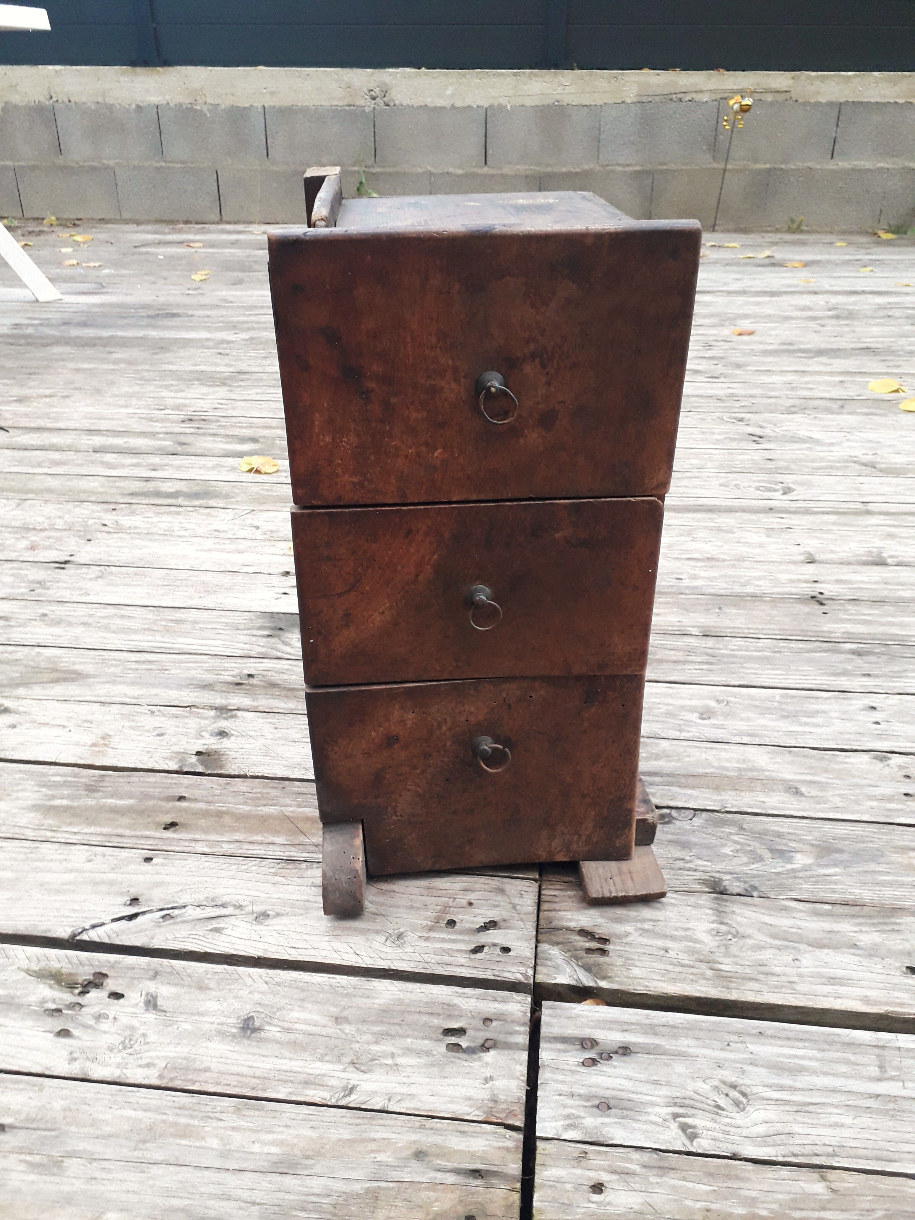 Craft furniture - 3 drawers - handmade - 1940