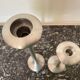 Ikea brushed aluminum candle holders kagla model
