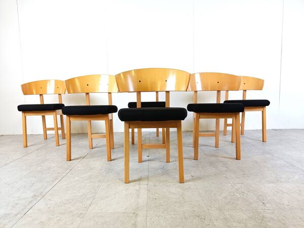 Chaises de salle à manger vintage Ikea par Niels Gammelgaard, 1990