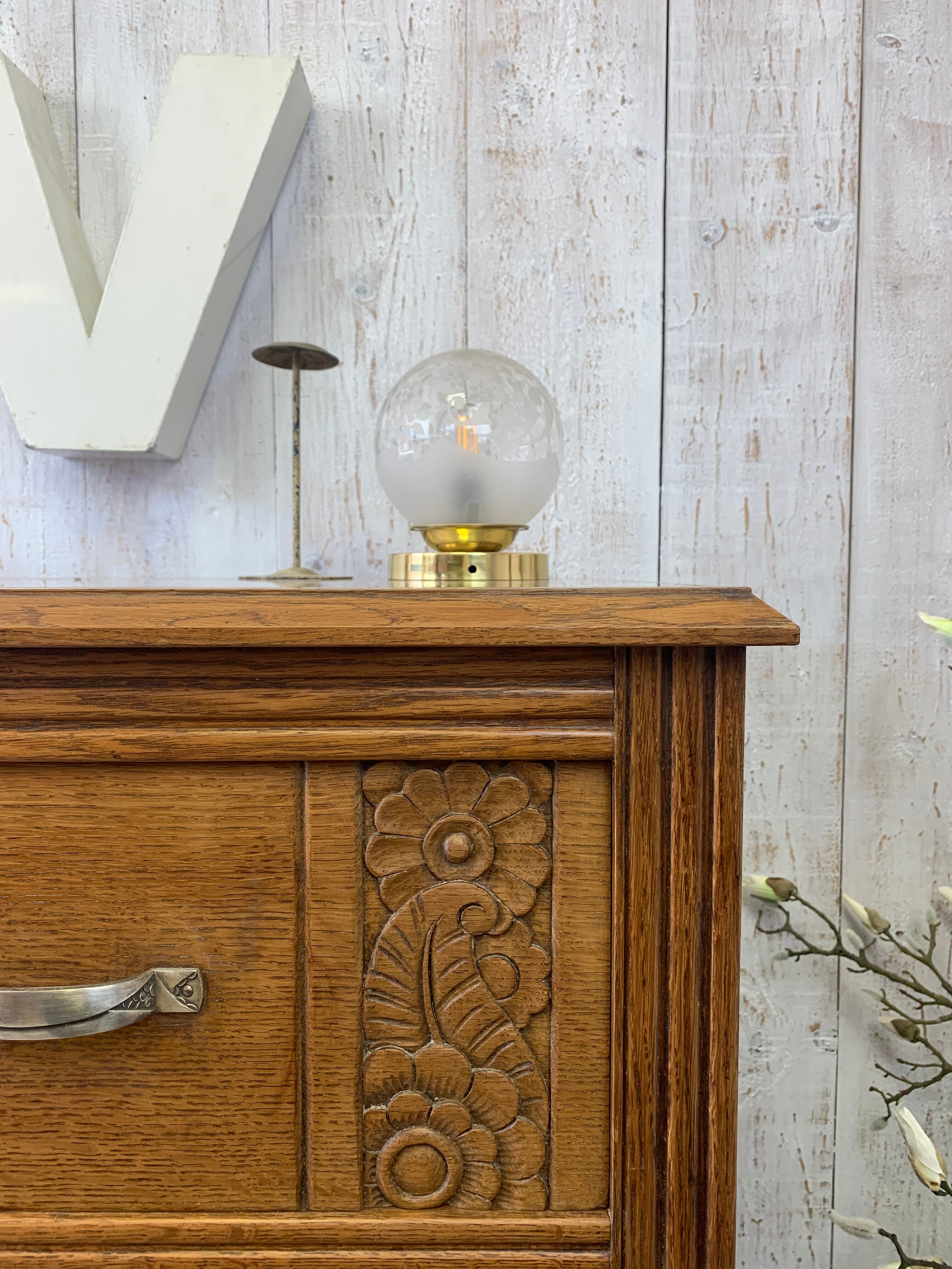 30s chest of drawers with marble top